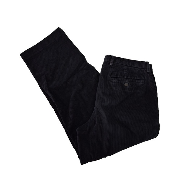 Eddie Bauer Pants Mens‎ 34x29Act (T34x30) Black Corduroy  Chino Vintage - Picture 1 of 9